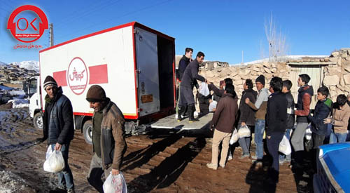 ارسال بسته های حمایتی غذایی و بهداشتی به مناطق زلزله زده شهرستان خوی