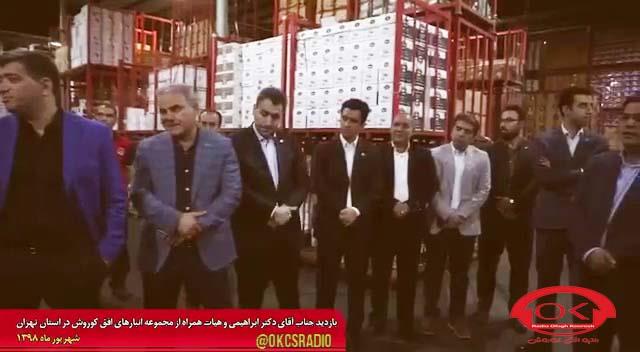 بازدید دکتر ابراهیمی و هیئت مدیره همراه از مجموعه انبارهای افق کوروش در استان تهران 